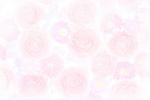 ピンクの花の点描画